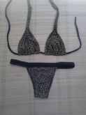 Biquíni com top cortininha e calcinha tanga ref 141017